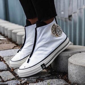 Converse Joshua Vides CHUCK 70 All Star High Top White Canvas Women size 6 NWOT